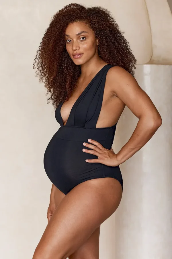 Maternity Aruba One Piece Black