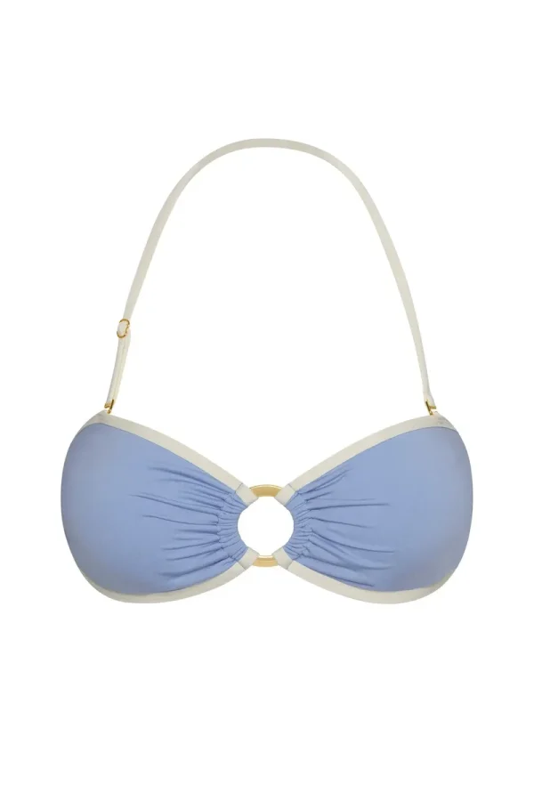 Costa Rica Top Azure/Ivory