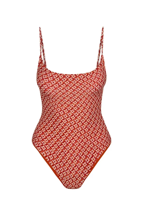 Bahamas One Piece Lattice Geo
