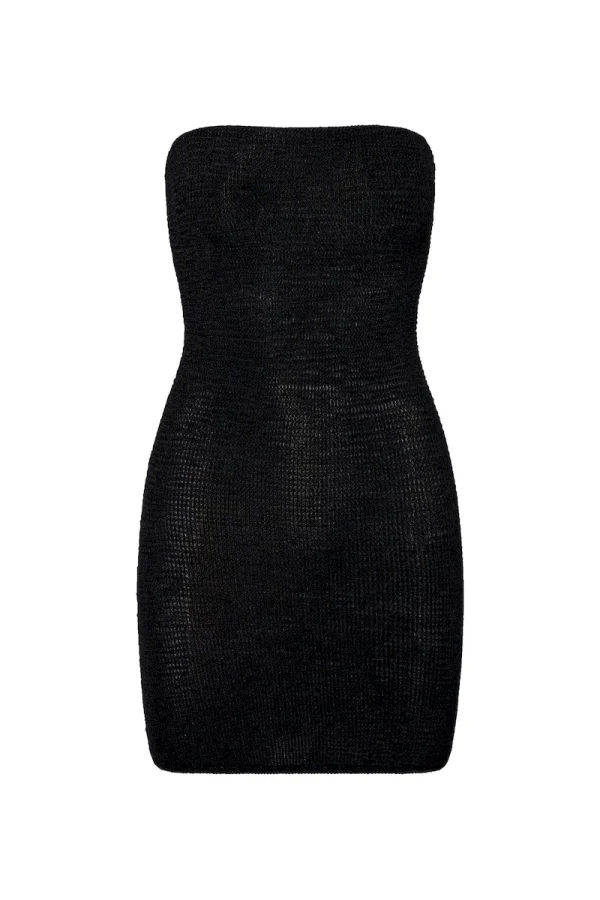 Bimini Dress Black Crinkle