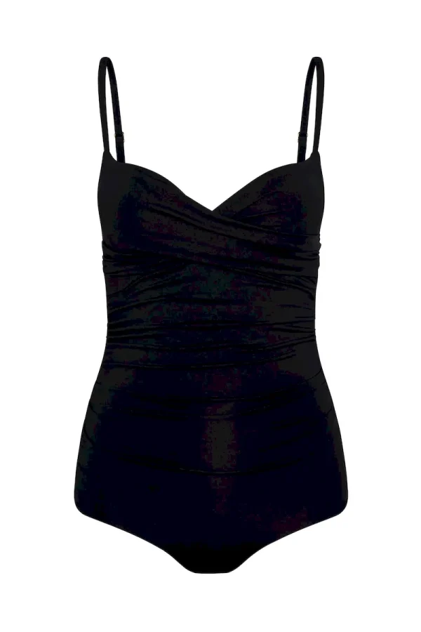 Bordeaux One Piece (Full Coverage) Black