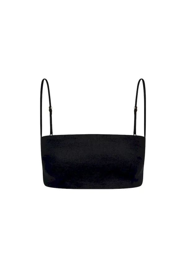 San Diego Top Black Linen