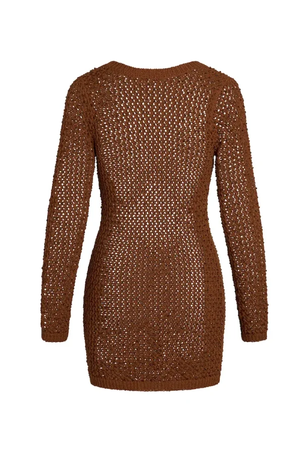Bermuda Dress Bronze Diamond Crochet