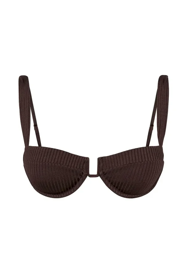 Cala Roja Top Espresso Wide Rib