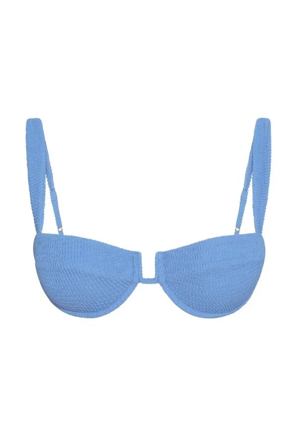 Cala Roja Top Azure Crinkle
