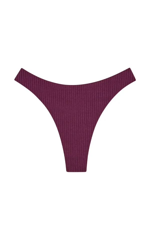 Capri Thong Eggplant Wide Rib