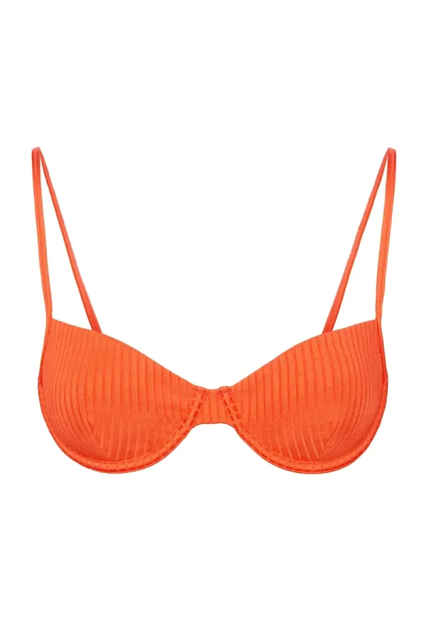 Capri Top Papaya Wide Rib