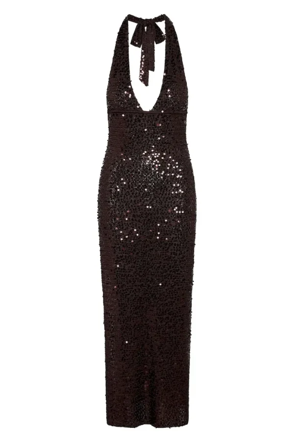 Catania Dress Espresso Sequin