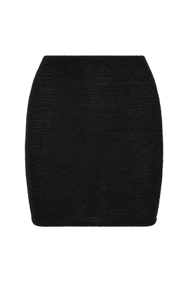 Cayman Skirt Black Crinkle