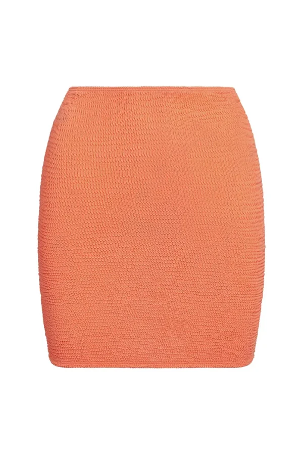 Cayman Skirt Summer Peach Crinkle