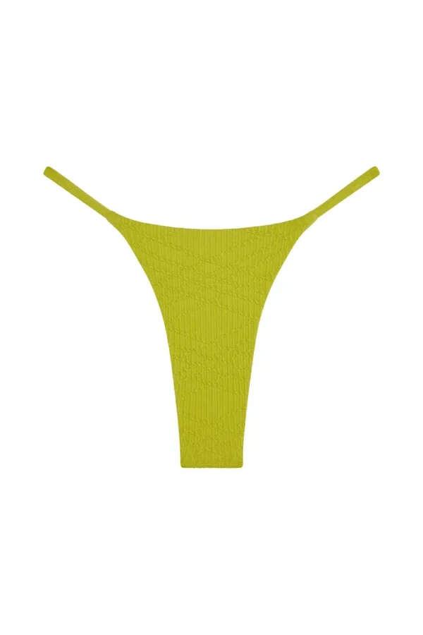 Brazil Thong Chartreuse Summer Plaid