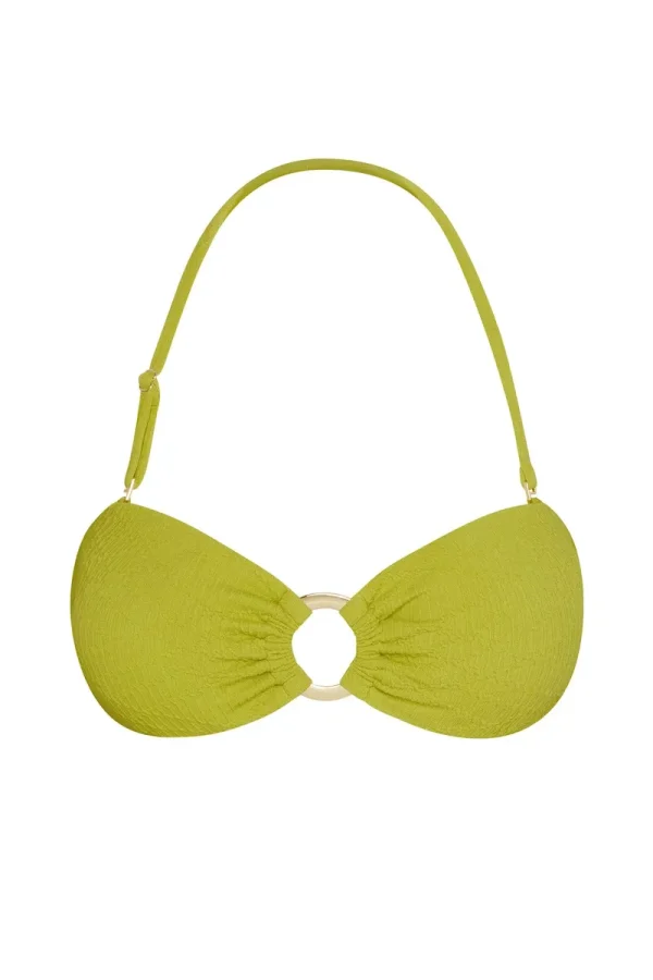 Costa Rica Top Chartreuse Summer Plaid