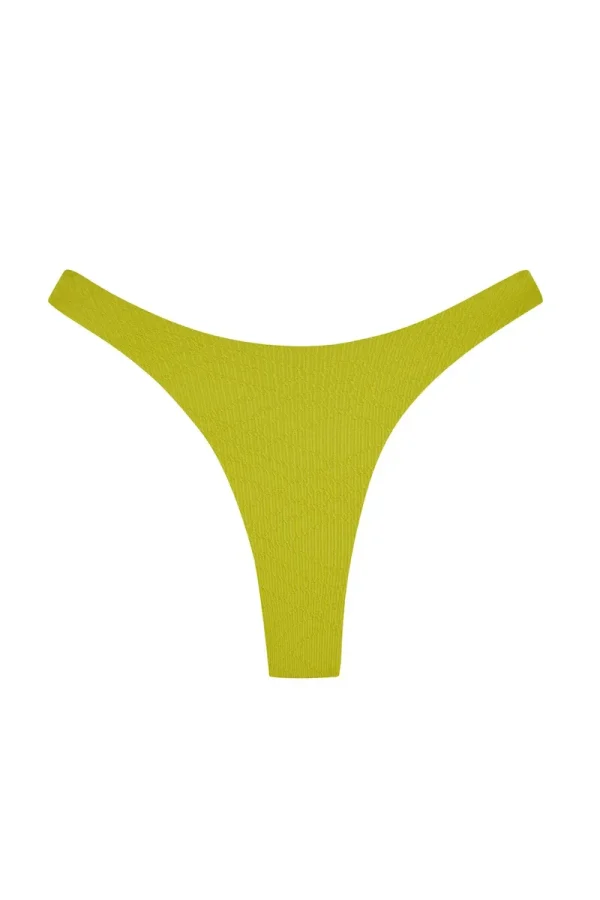 Tamarama Bottom Chartreuse Summer Plaid