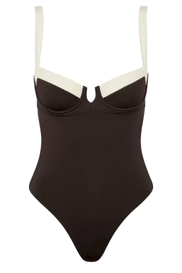Clovelly One Piece Espresso/Ivory