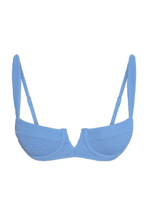 Clovelly Top Azure Crinkle