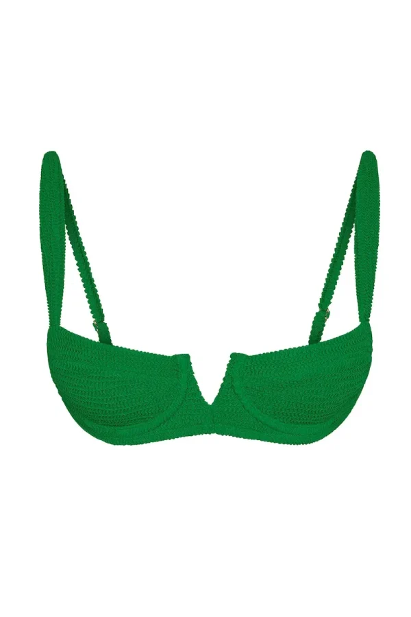 Clovelly Top Palm Green Crinkle