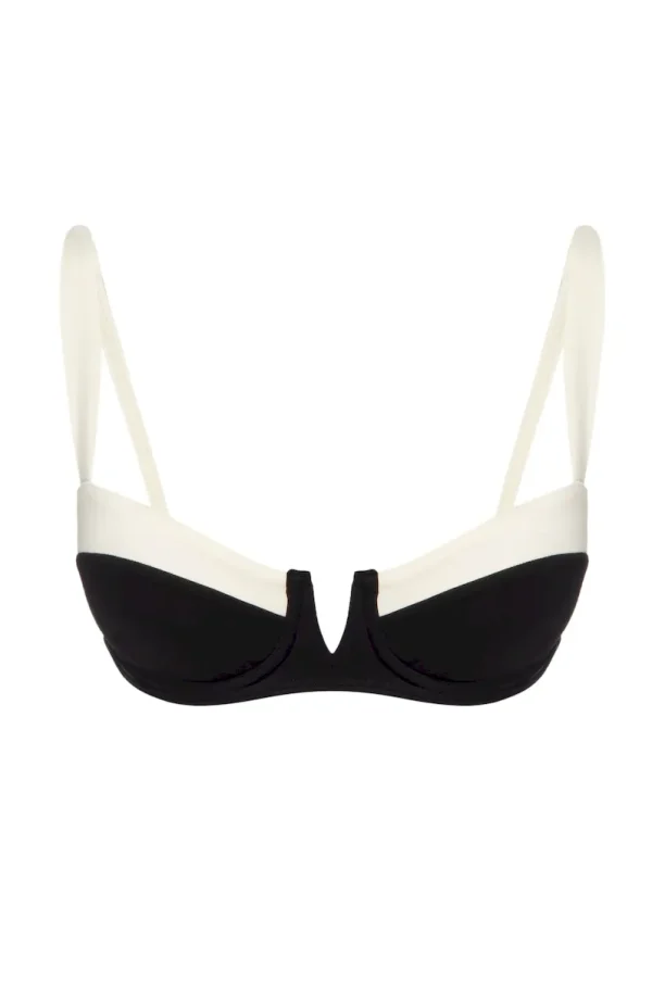 Clovelly Top Black/Ivory