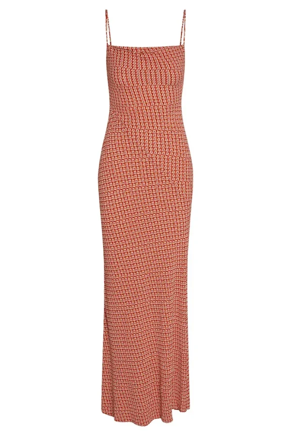 Cote D’azur Dress Lattice Geo