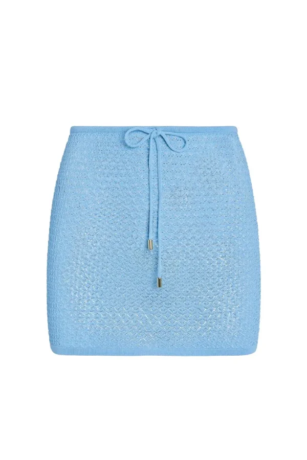 Cartagena Skirt Ibiza Blue Lace Crochet
