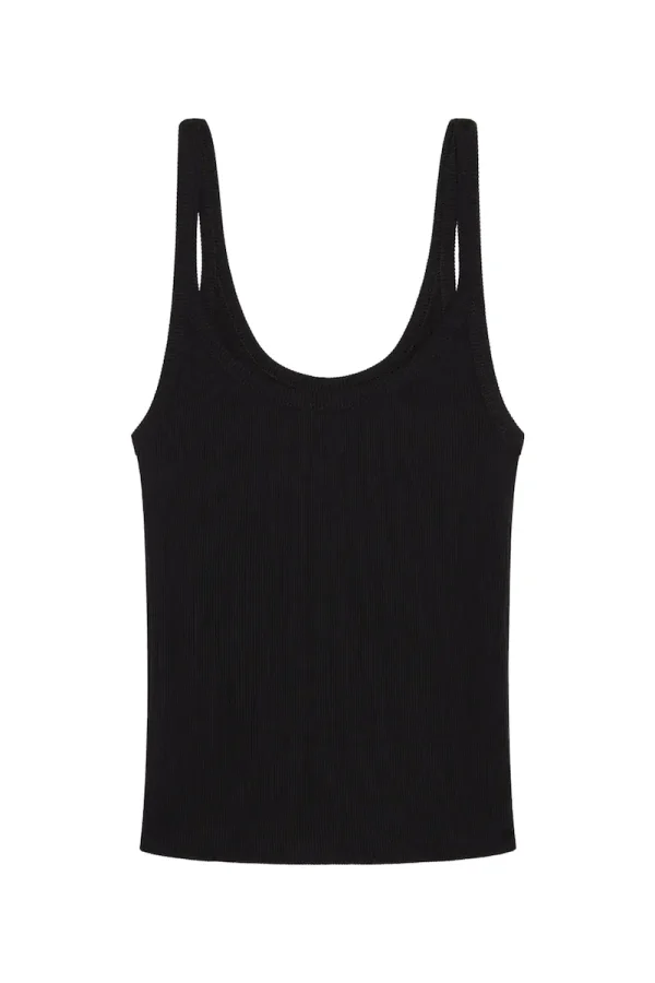 Devin Tank Black Rib