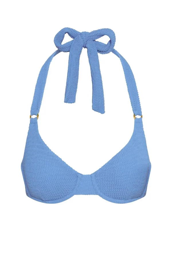 Honolulu Top Azure Crinkle