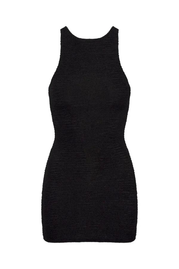 Kokomo Dress Black Crinkle