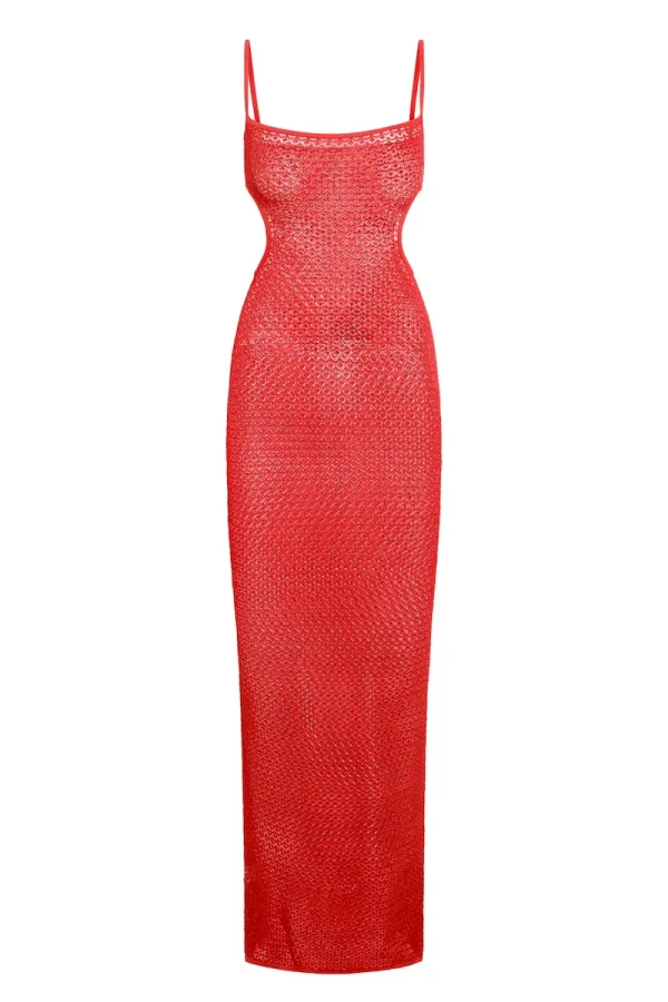 Marrakesh Dress Strawberry Lace Crochet