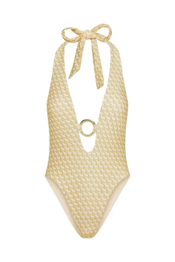 Montego One Piece Ivory Geo