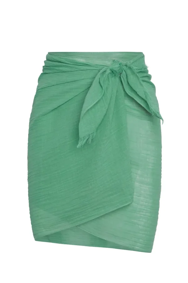 Mykonos Sarong Pond Crinkle Linen