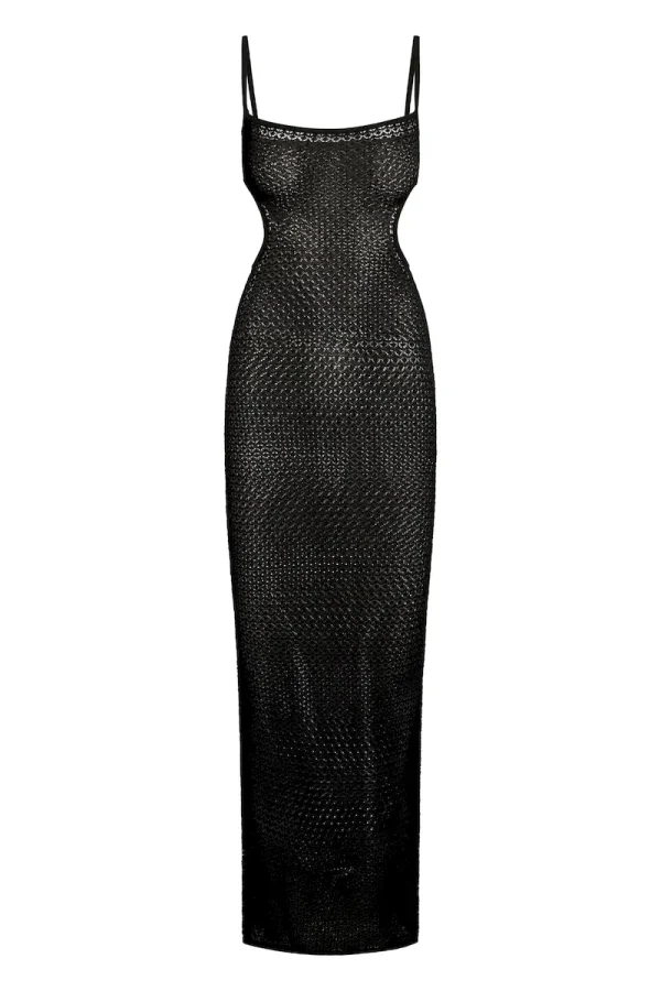Marrakesh Dress Black Lace Crochet