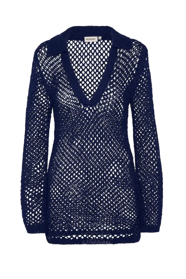 Newport Dress Midnight Crochet