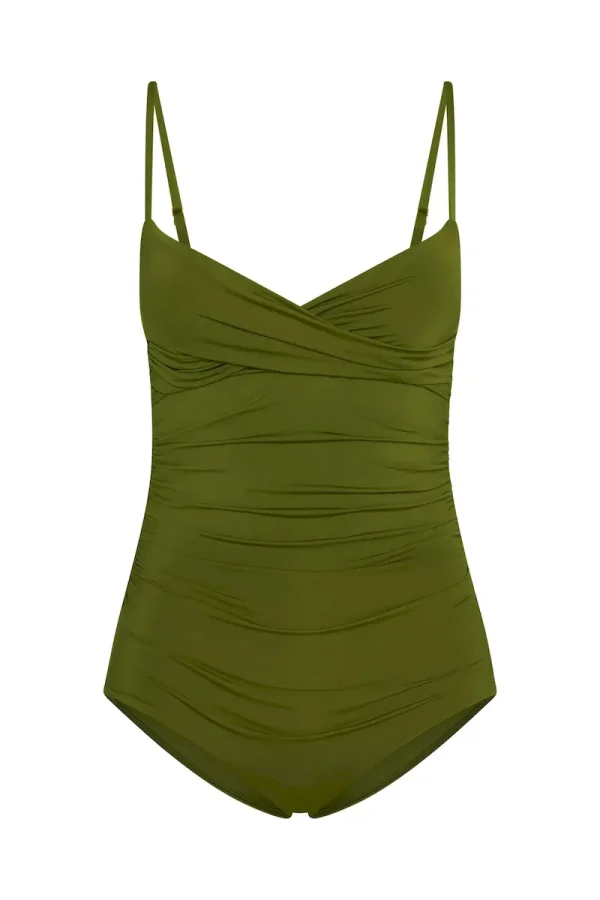 Bordeaux One Piece (Full Coverage) Olive