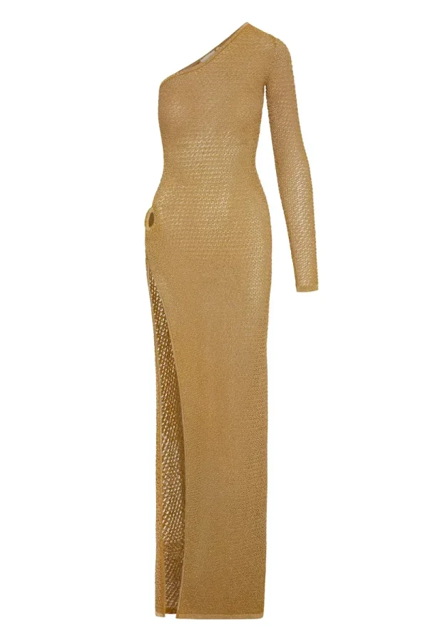 Palermo Dress Antique Gold Lace Crochet
