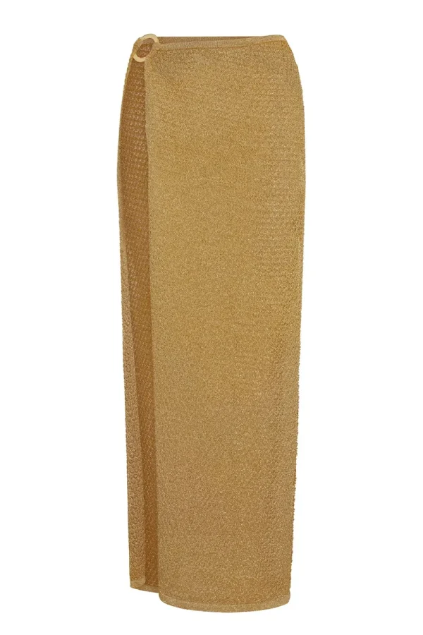 Palermo Skirt Antique Gold Lace Crochet