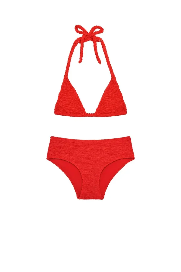 Palma Top & Seychelles Bottom Set Chili Pepper Crinkle