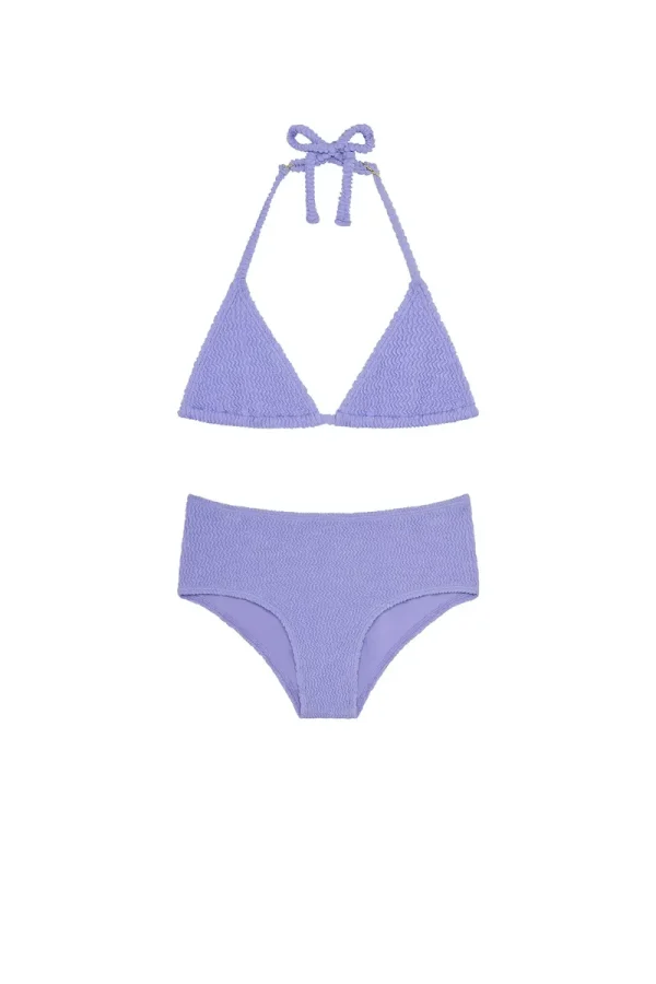 Palma Top & Seychelles Bottom Set Wisteria Crinkle