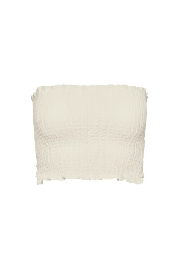 Rio Top Ivory Crinkle Linen