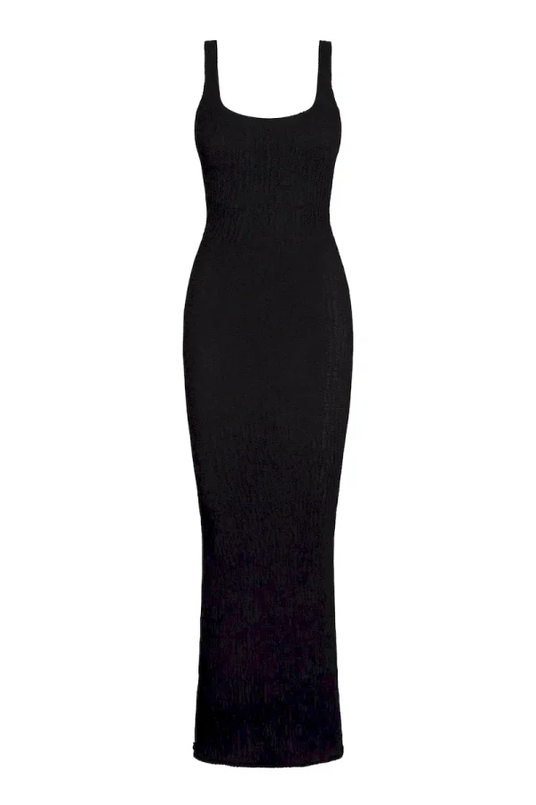 Sardinia Dress Black Crinkle