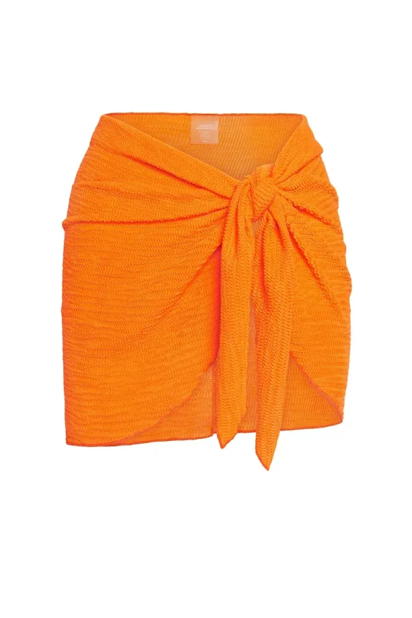 St. Barth’s Skirt Tangerine Crinkle