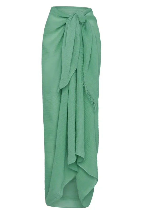 St. Tropez Sarong Pond Crinkle Linen