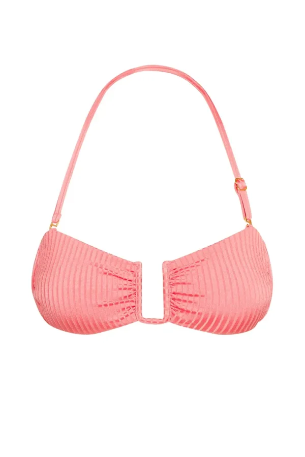 St. Martinique Bandeau Guava Wide Rib