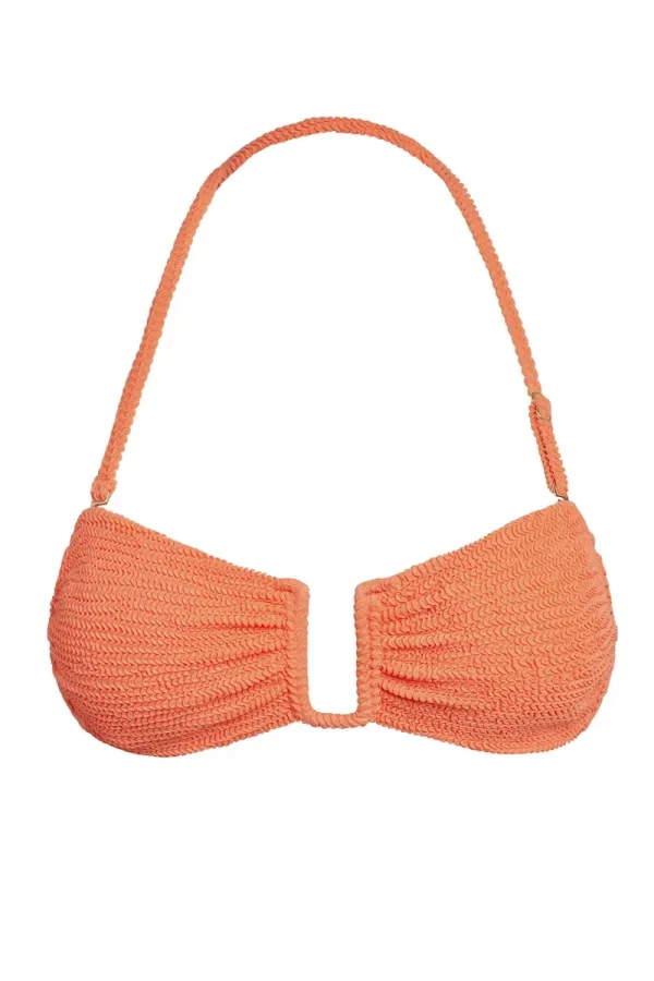 St. Martinique Bandeau Summer Peach Crinkle