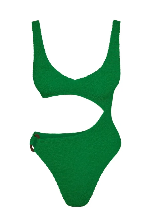 St. Barth’s One Piece Palm Green Crinkle