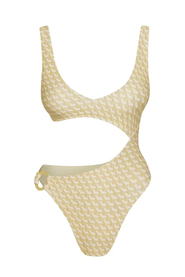 St. Barth’s One Piece Ivory Geo
