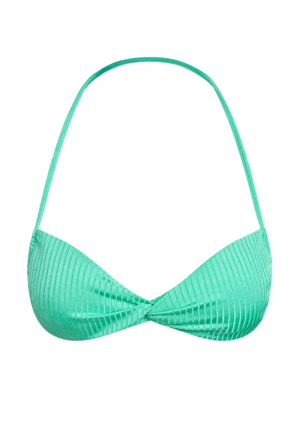 Tamarama Top Turquoise Wide Rib