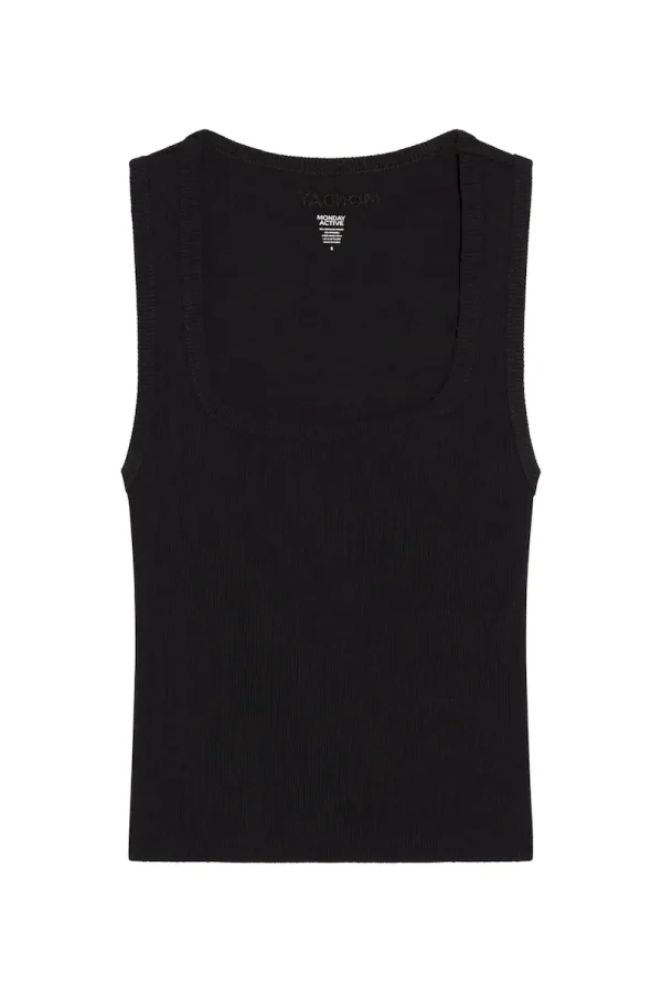 Tash Tank Black Rib