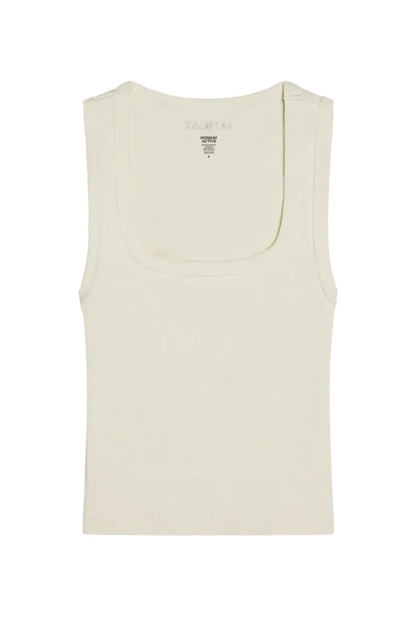 Tash Tank Ivory Rib