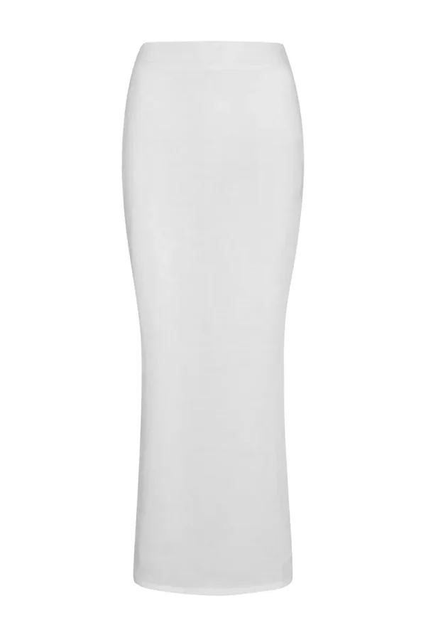 Fontelina Linen Skirt White