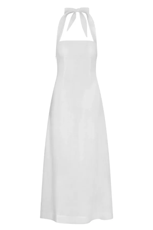 Montserrat Dress White Linen