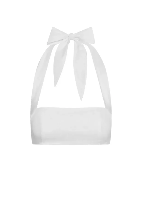 Montserrat Top White Linen